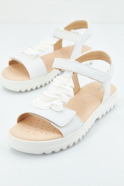 GEOX J SANDAL CORALIE GIR en color BLANCO (2)