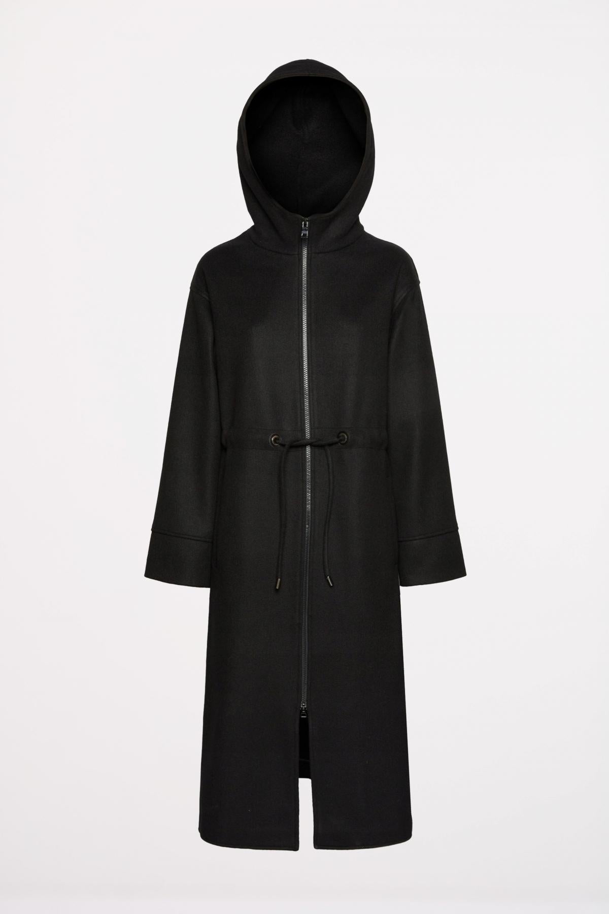 GEOX W DORALEA LONG COAT en color NEGRO (2)