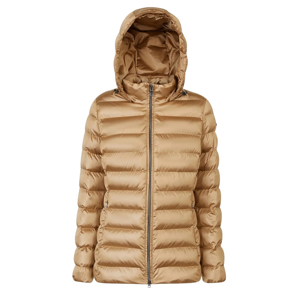 GEOX W ZOSMA MID JKT en color MARRON CLARO (3)
