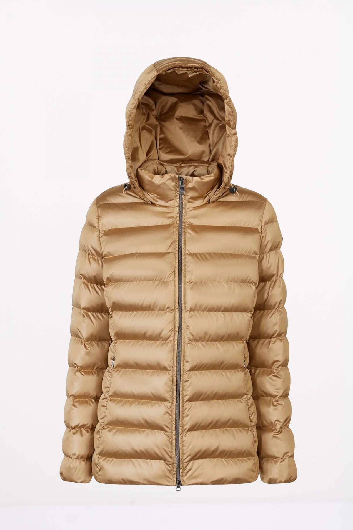 GEOX W ZOSMA MID JKT en color MARRON CLARO (1)