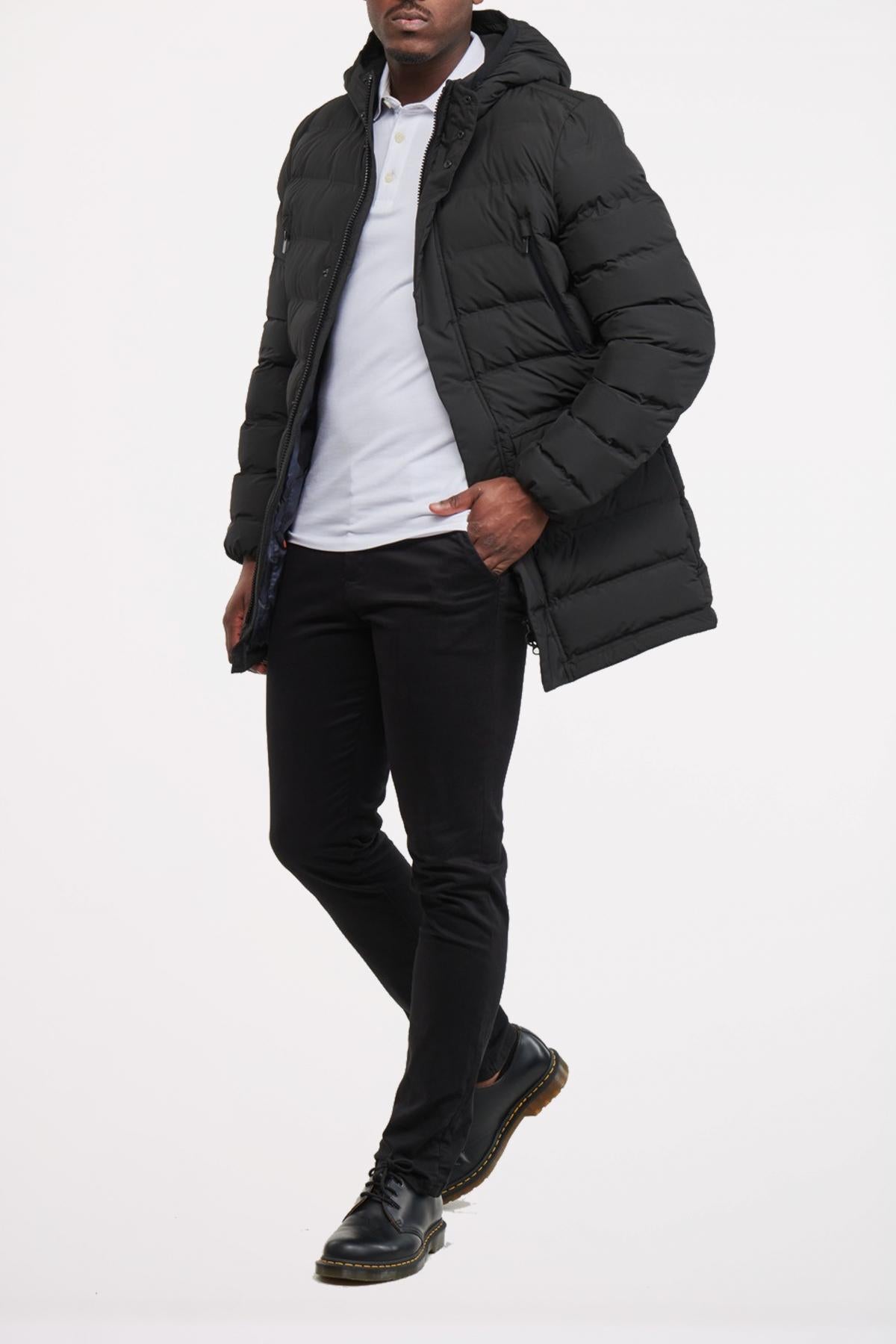 GEOX M SPHERICA PARKA en color NEGRO (4)