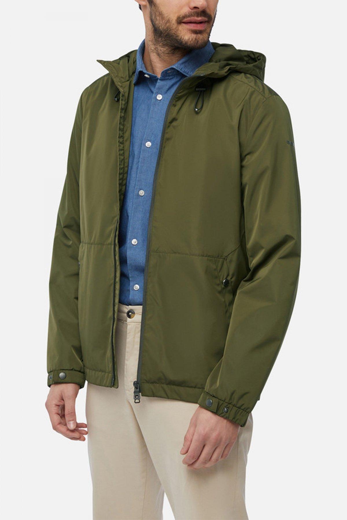 GEOX M LEITAN MID PARKA en color VERDE (4)