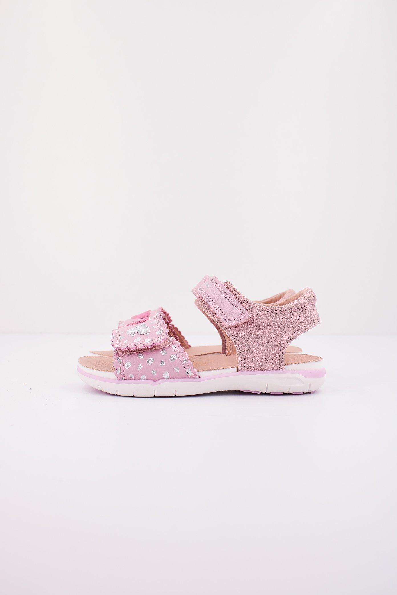 GEOX B SANDAL DELHI GIRL en color ROSA (1)