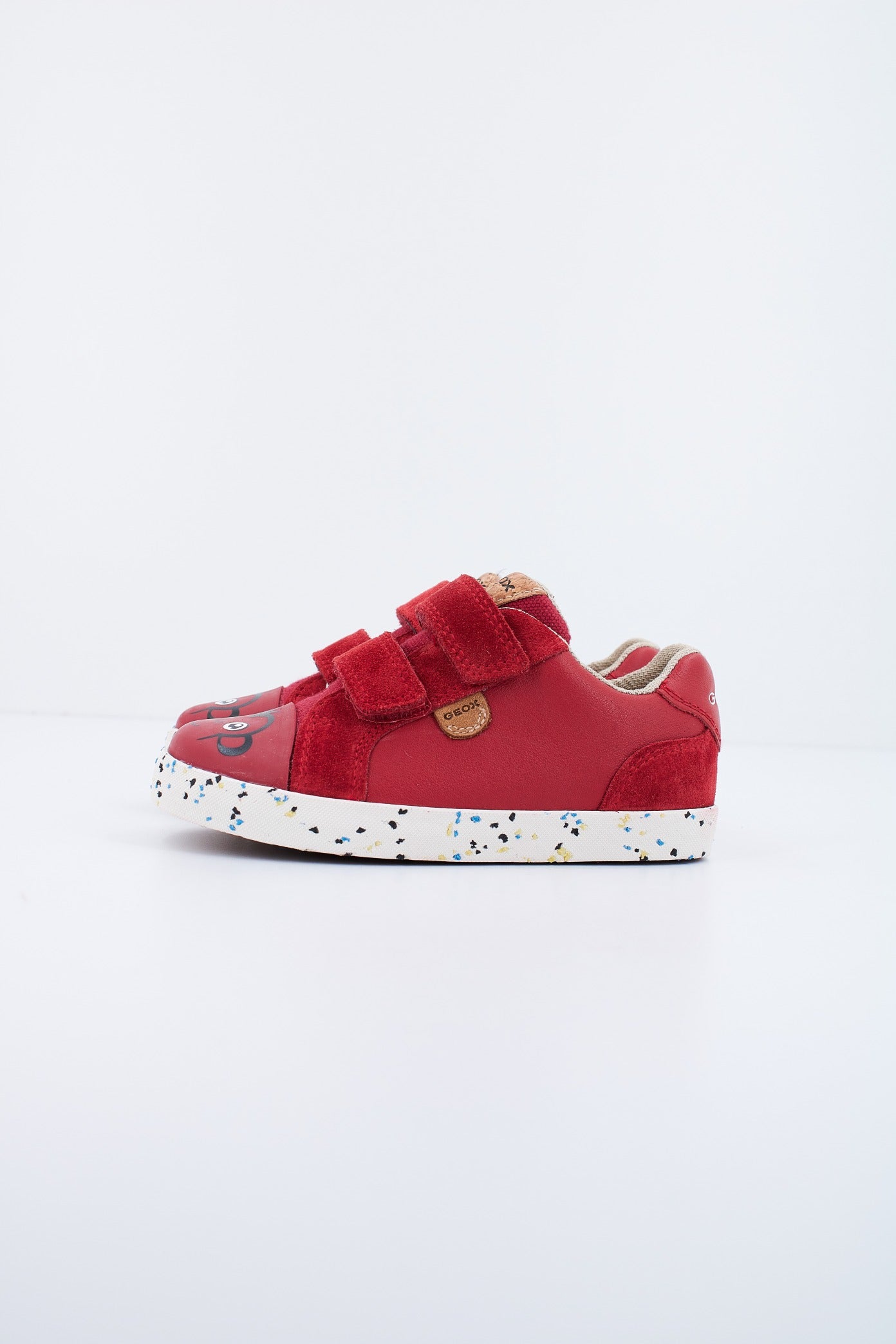 GEOX B.C NAPPA + SUEDE en color ROJO (1)