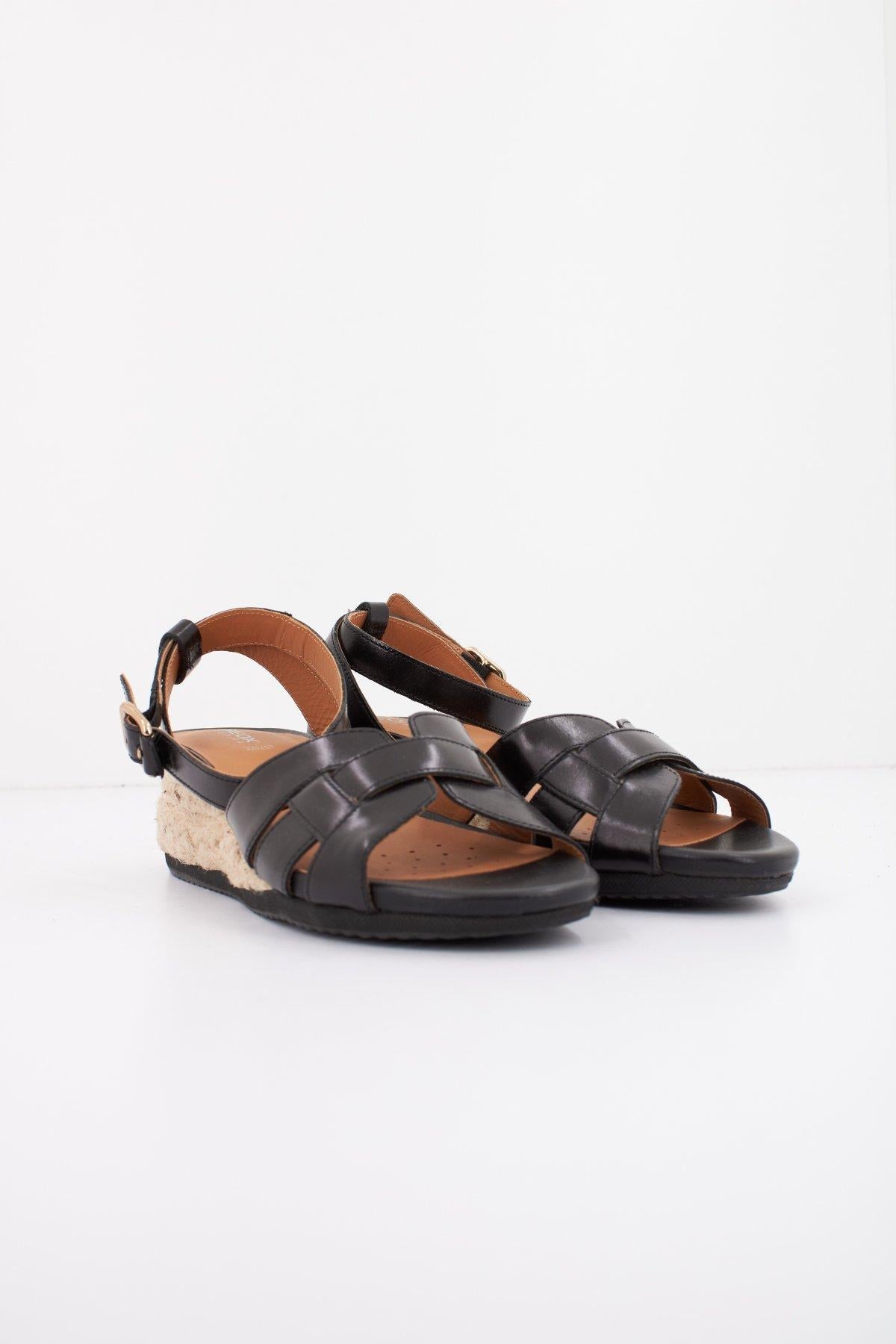 GEOX D ISCHIA CORDA en color NEGRO (2)