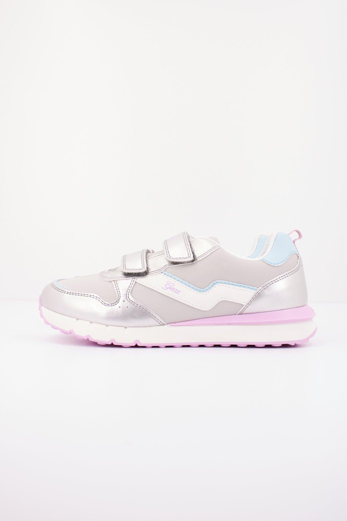 GEOX J FASTICS GIRL en color PLATA (1)
