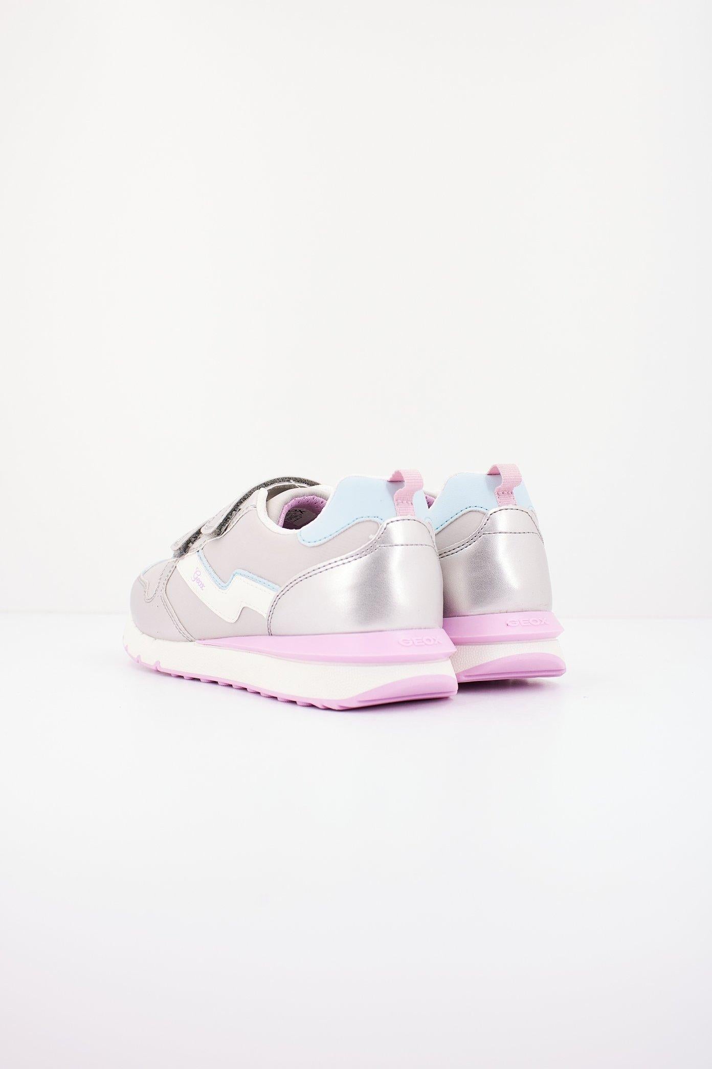 GEOX J FASTICS GIRL en color PLATA (3)