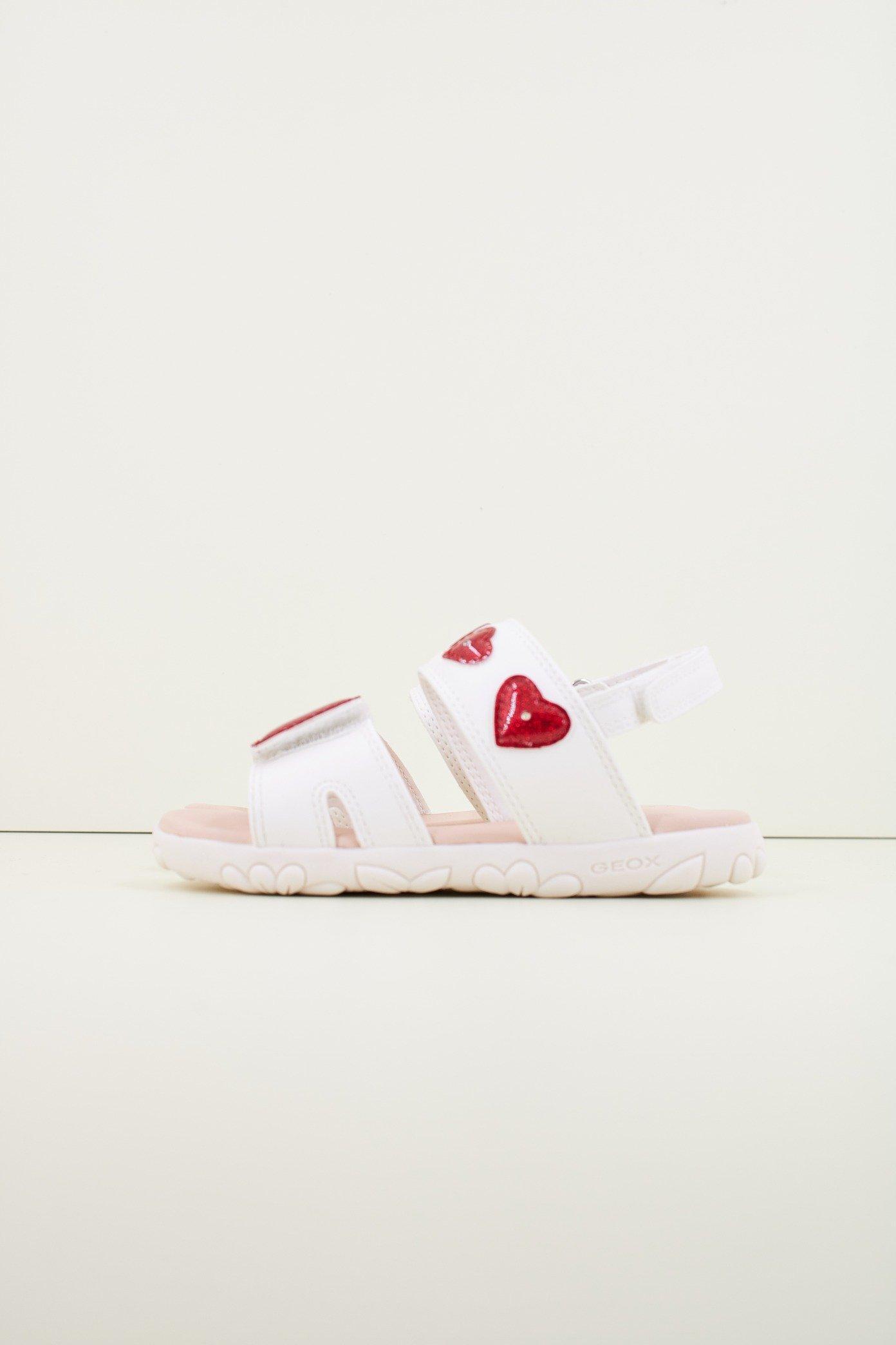 GEOX J SANDAL HAITI GIRL en color BLANCO (1)