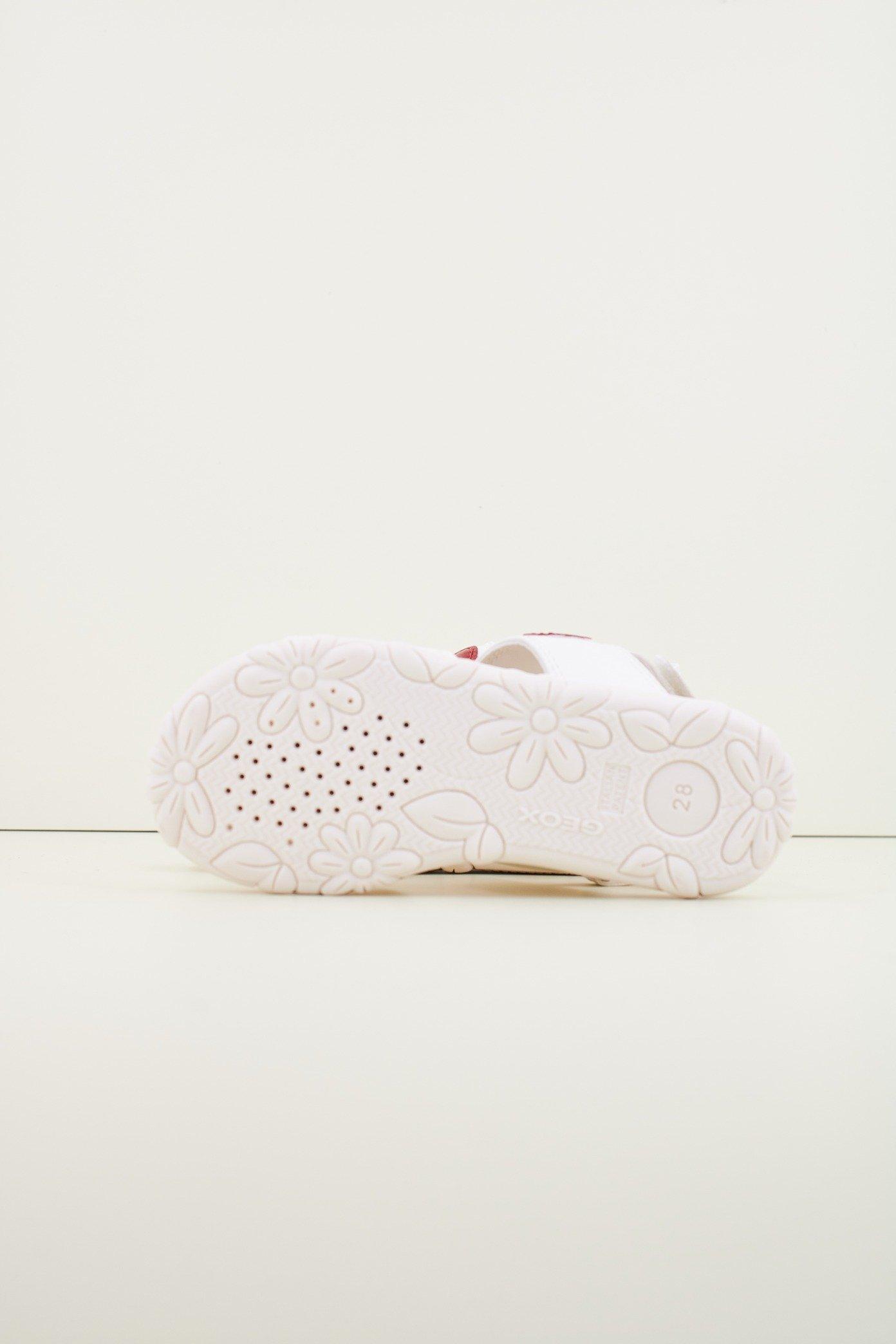 GEOX J SANDAL HAITI GIRL en color BLANCO (4)