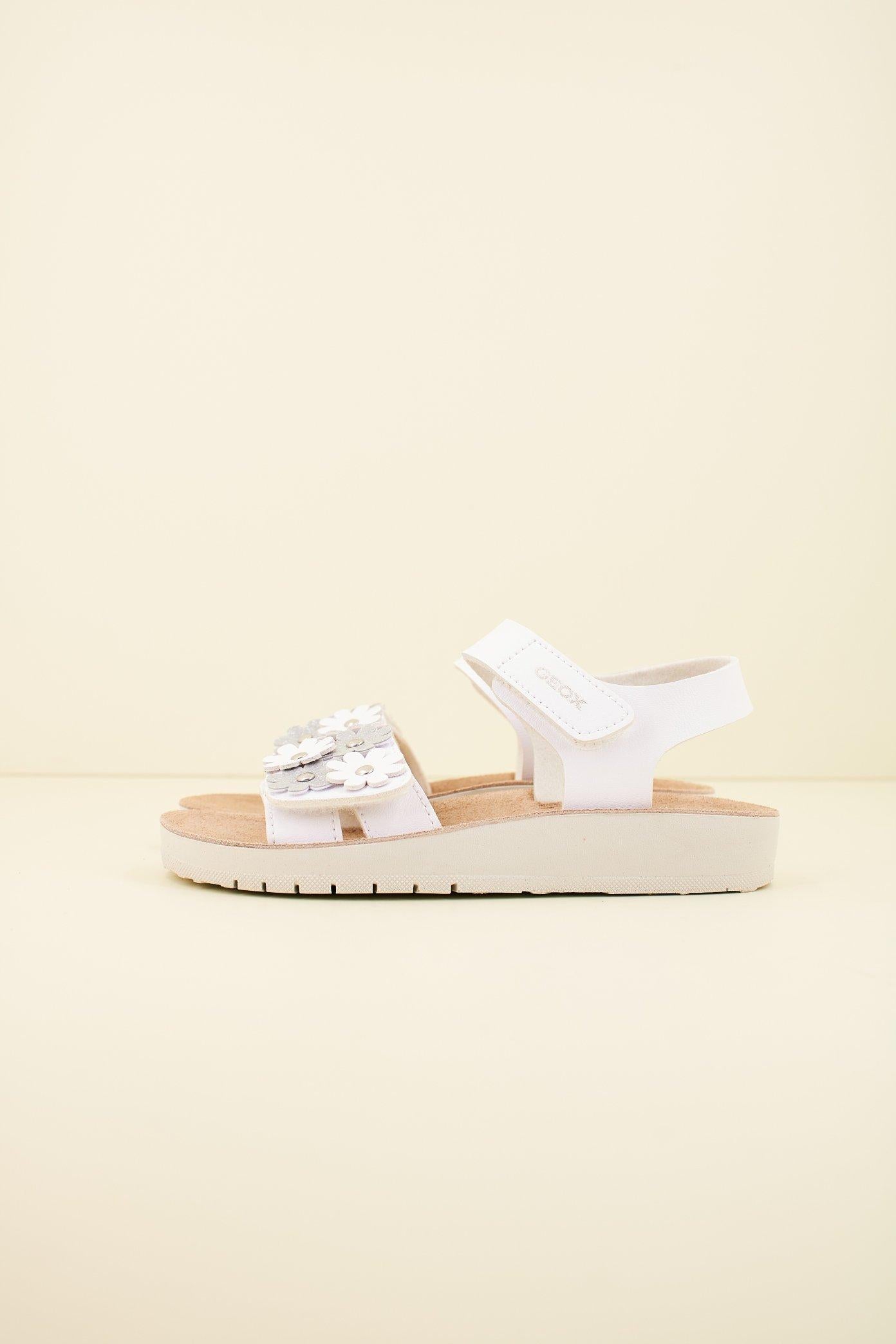 GEOX J SANDAL COSTAREI GI en color BLANCO (1)