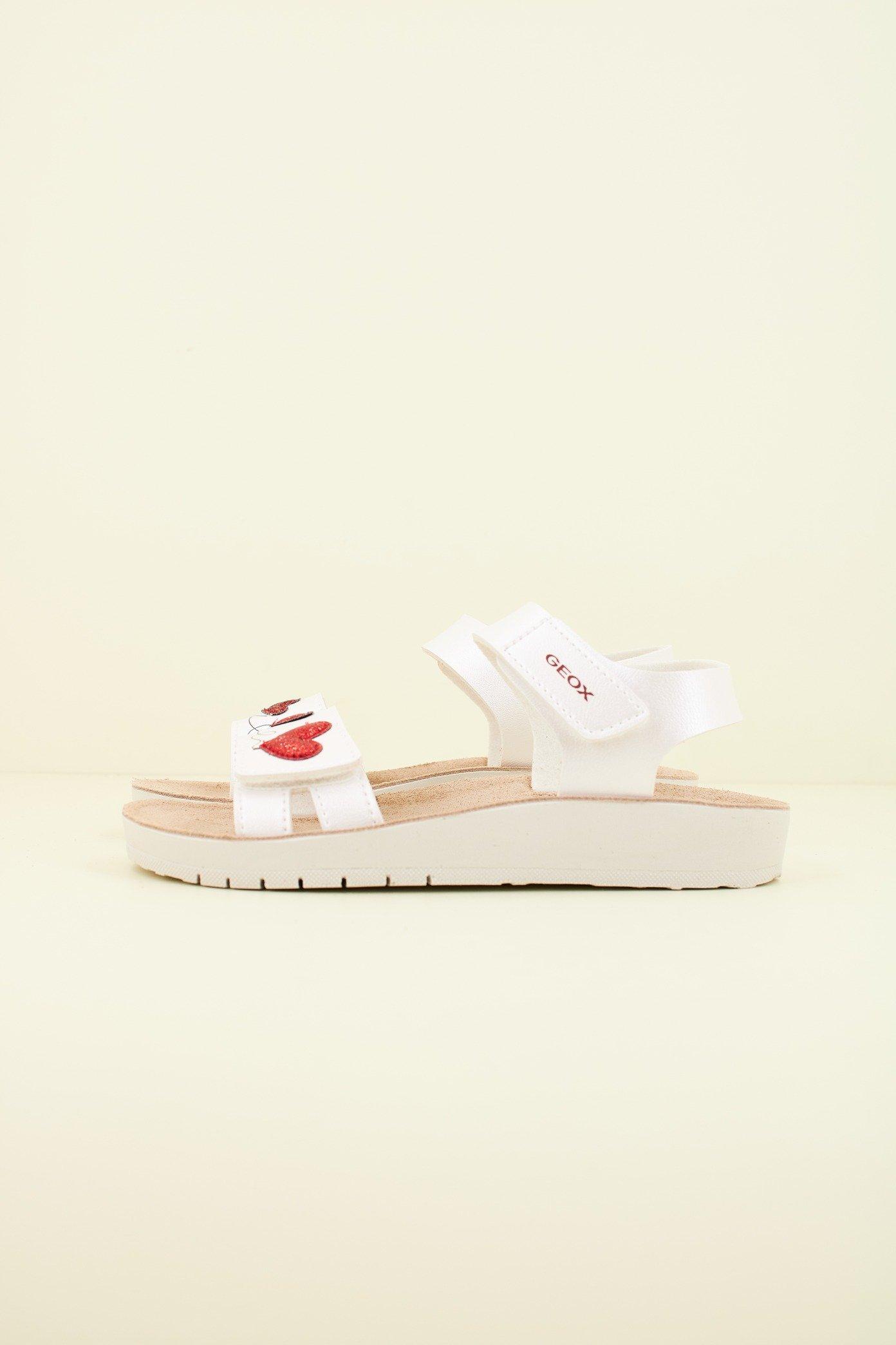 GEOX J SANDAL COSTAREI GI en color BLANCO (1)