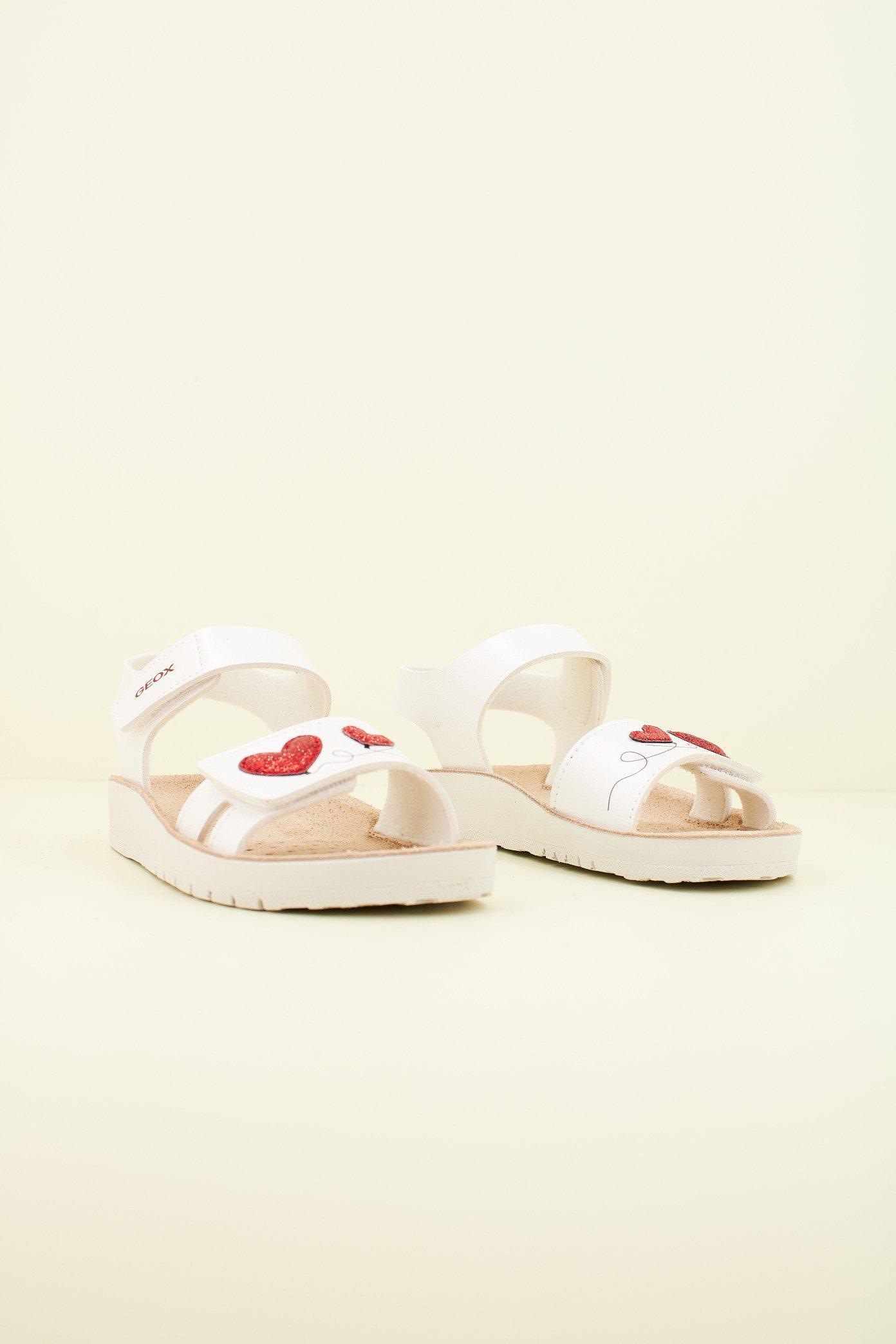 GEOX J SANDAL COSTAREI GI en color BLANCO (2)