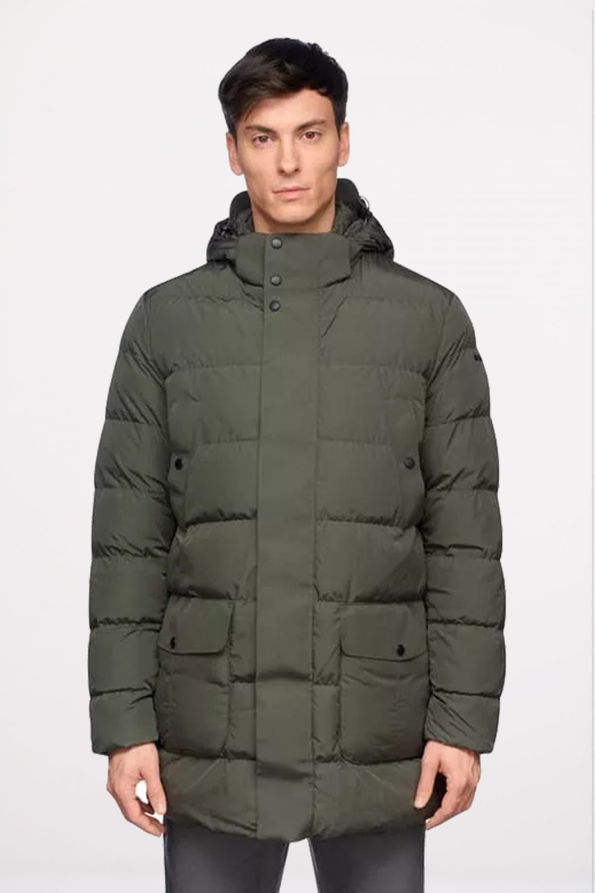 GEOX M PIEVE PARKA en color VERDE  (1)