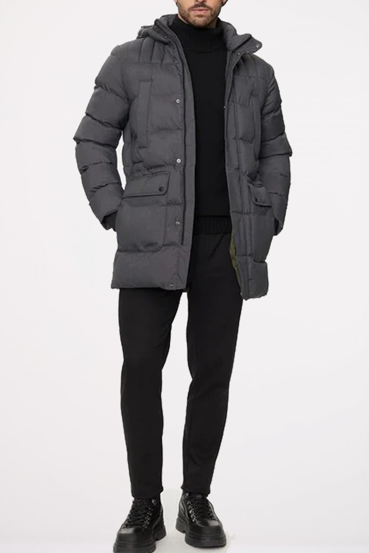 GEOX  M SANFORD HOOD en color GRIS  (4)