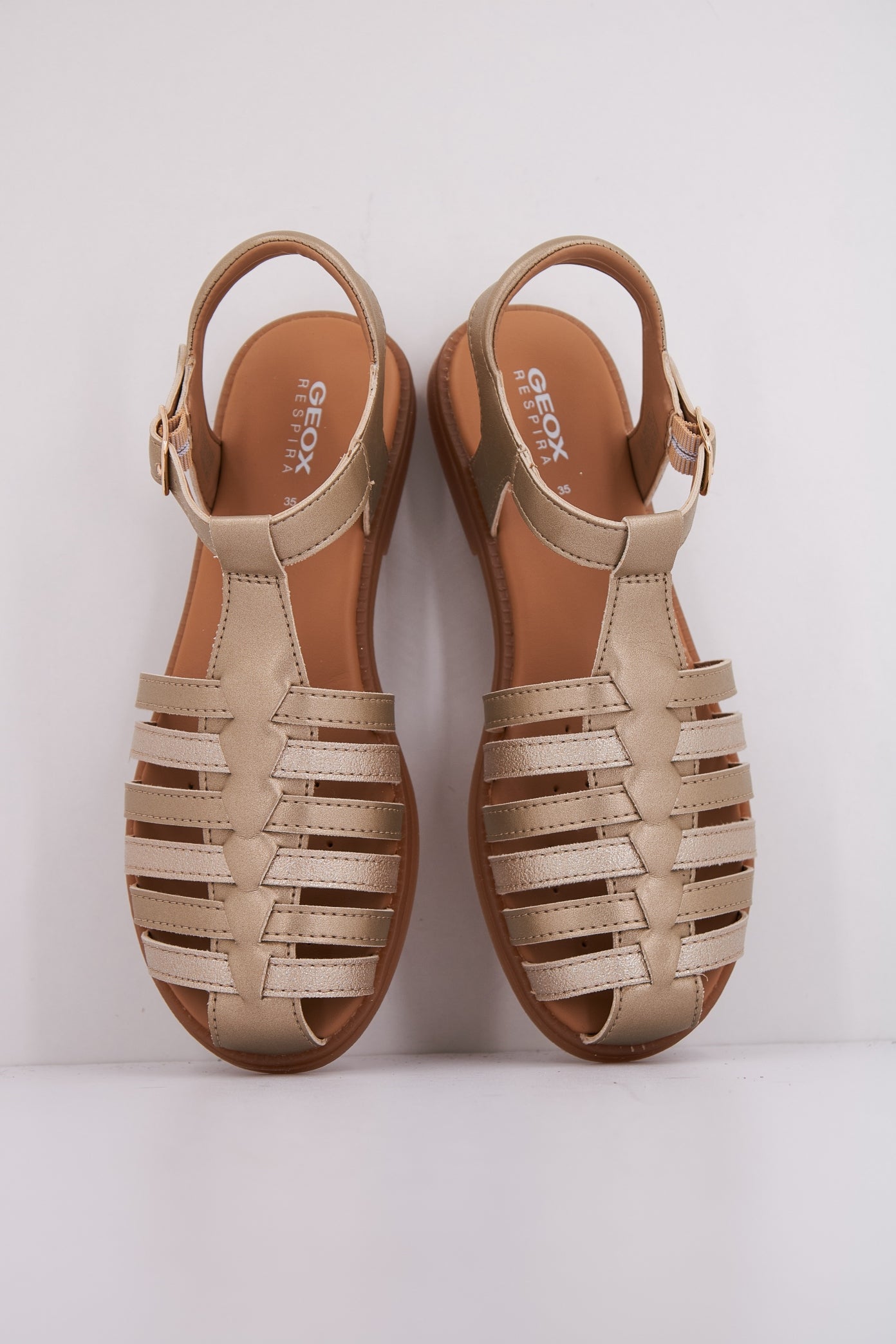 GEOX J SANDAL KARLY GIRL en color ORO (3)
