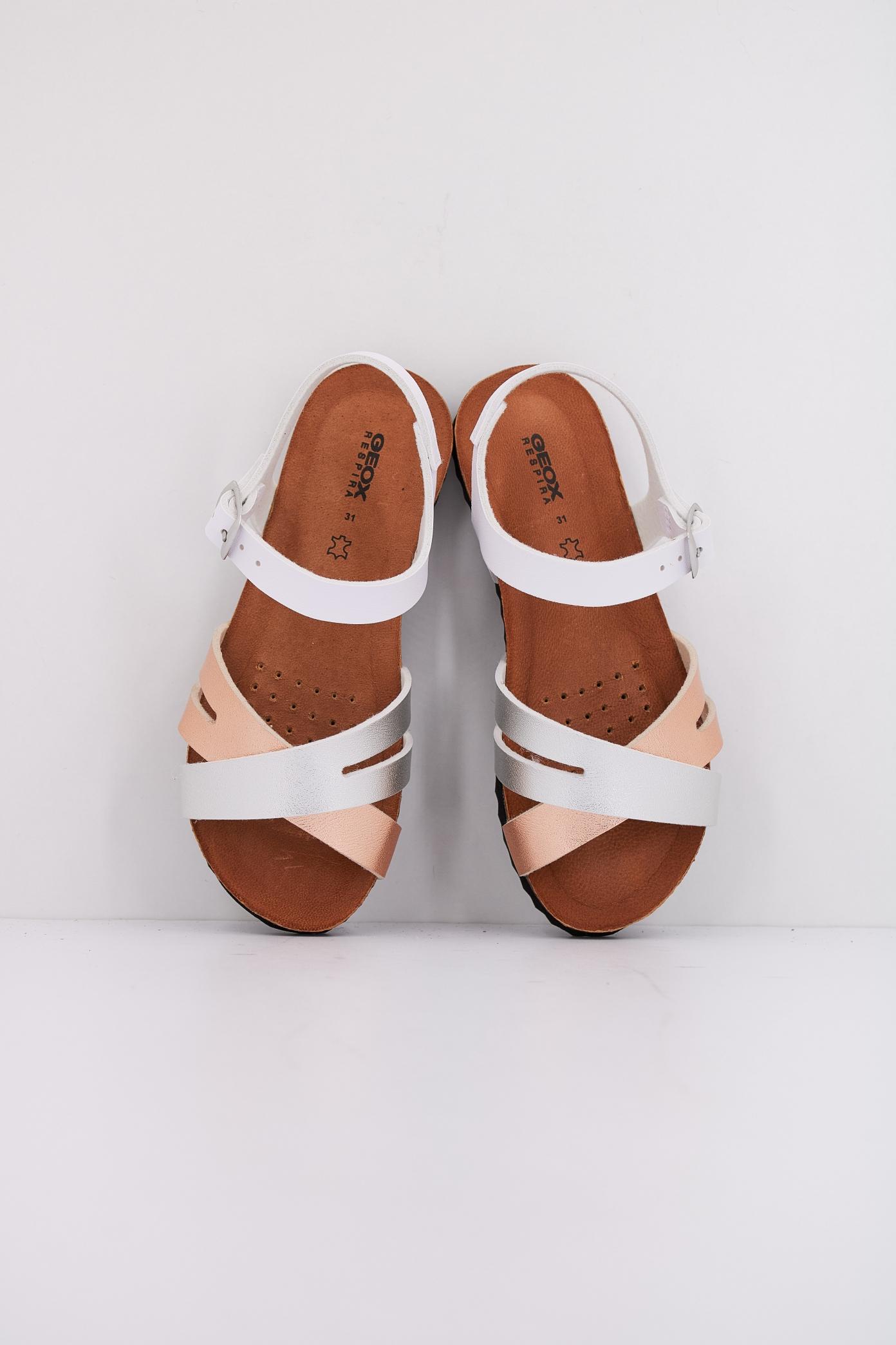 GEOX J SANDAL CHILENE GIR en color BLANCO (3)