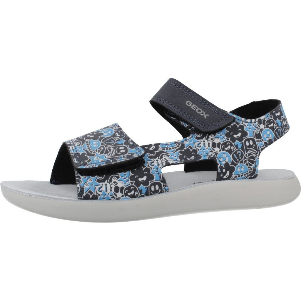 GEOX J SANDAL LIGHTFLOPPY en color AZUL (2)
