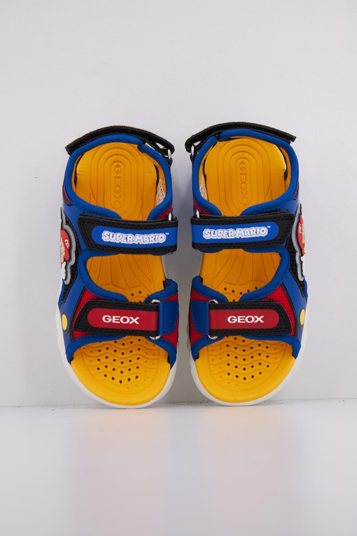 GEOX J SANDAL CIBERDRON B en color AZUL (3)