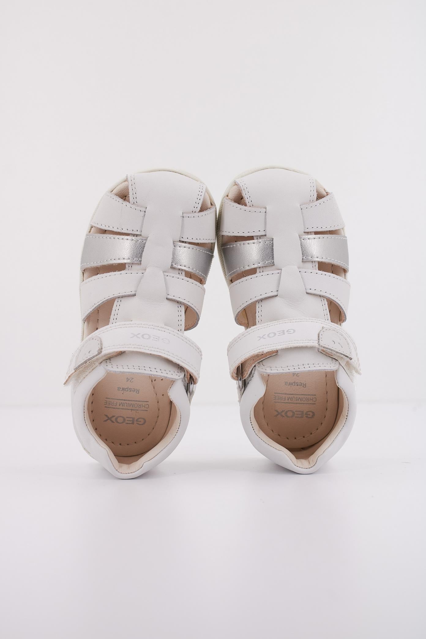 GEOX B SANDAL MACCHIA GIR en color BLANCO (3)