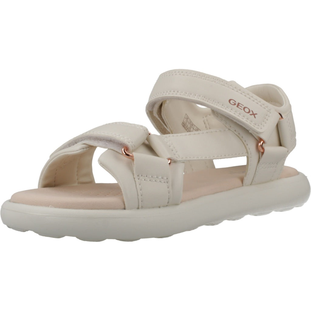 GEOX J SANDAL PUFFYPOP GI en color BEIS (1)