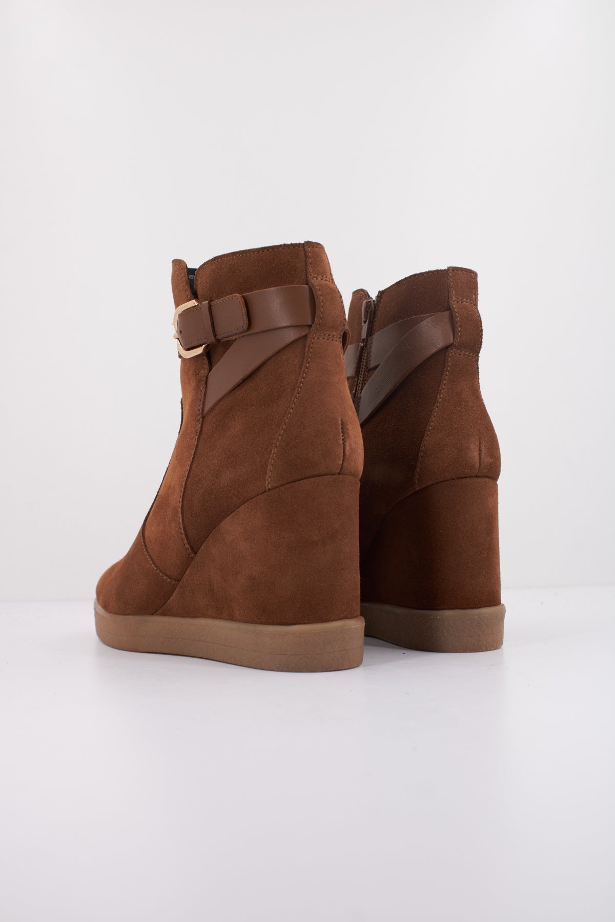 GEOX D ELIDEA WEDGE en color MARRON CLARO (4)