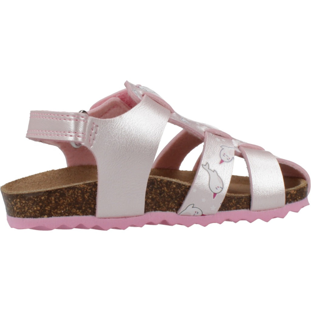 GEOX B SANDAL CHALKI GIRL en color ROSA (4)