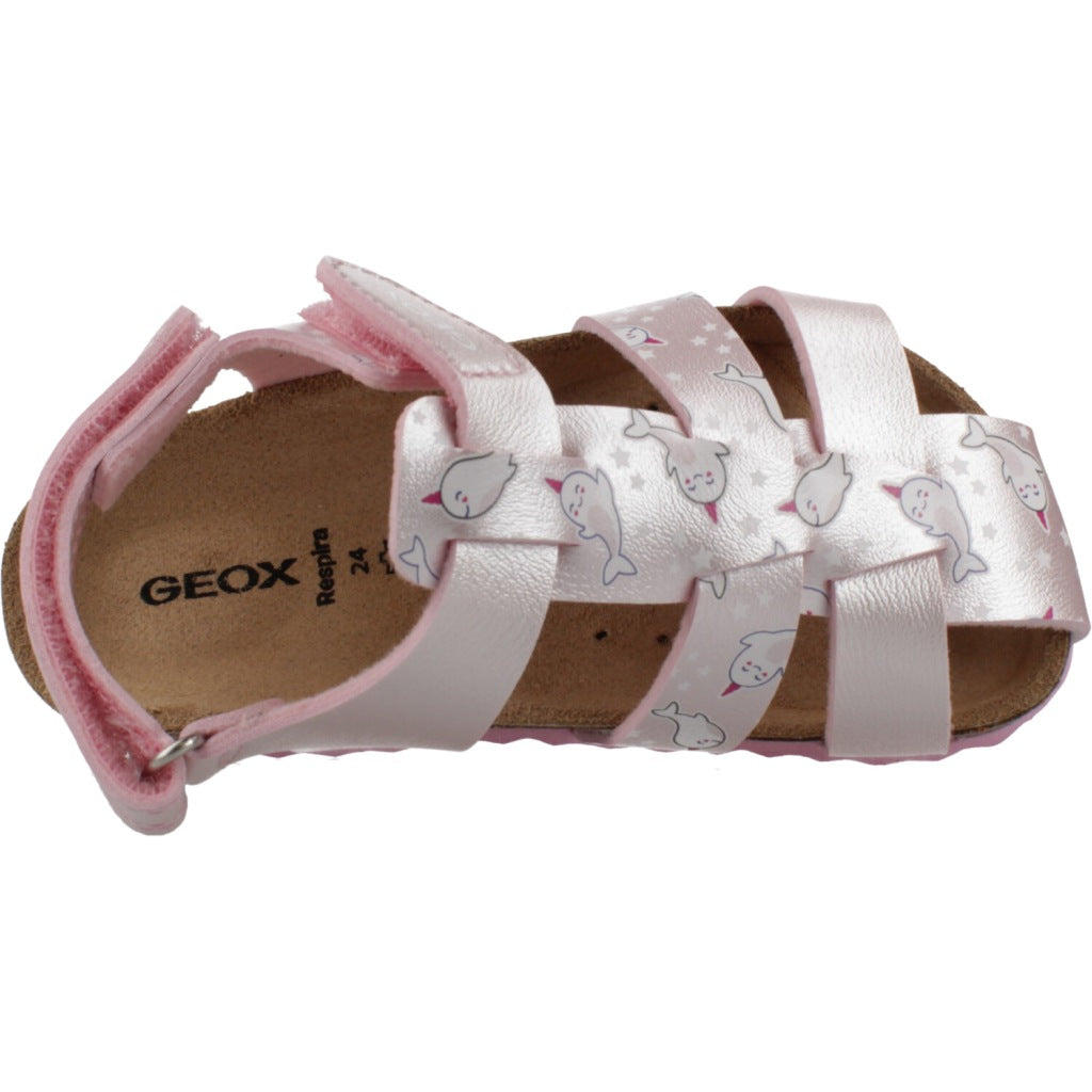 GEOX B SANDAL CHALKI GIRL en color ROSA (7)