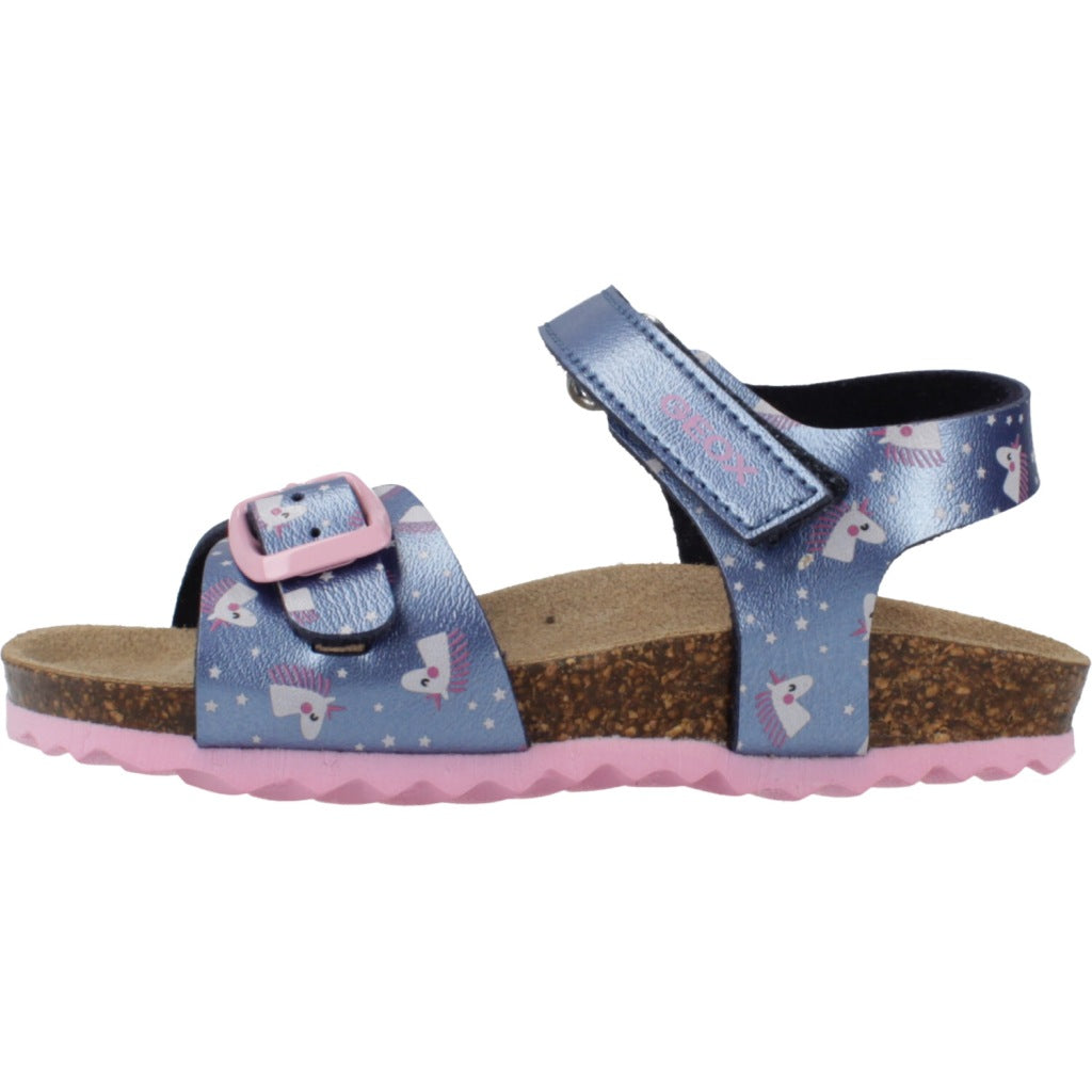 GEOX B SANDAL CHALKI GIRL en color AZUL (2)