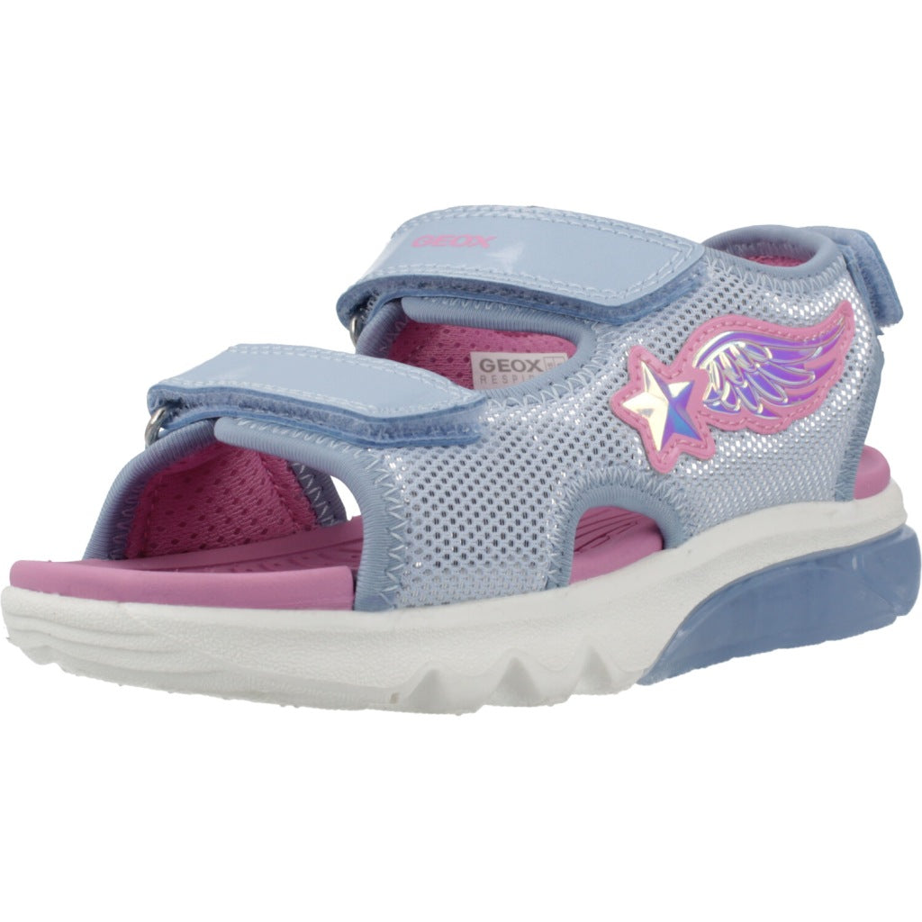 GEOX J SANDAL CIBERDRON G en color AZUL (1)
