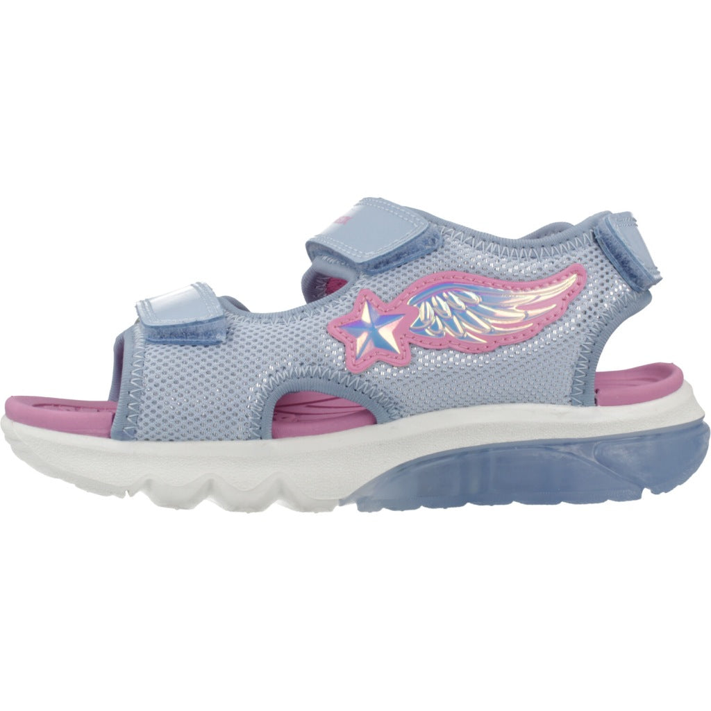 GEOX J SANDAL CIBERDRON G en color AZUL (2)