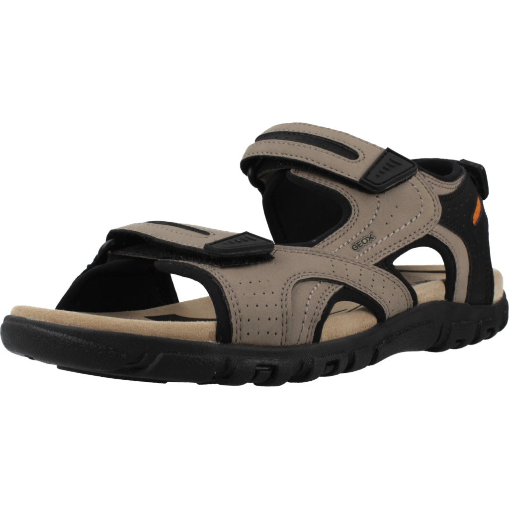 GEOX UOMO SANDAL STRADA en color MARRON (1)
