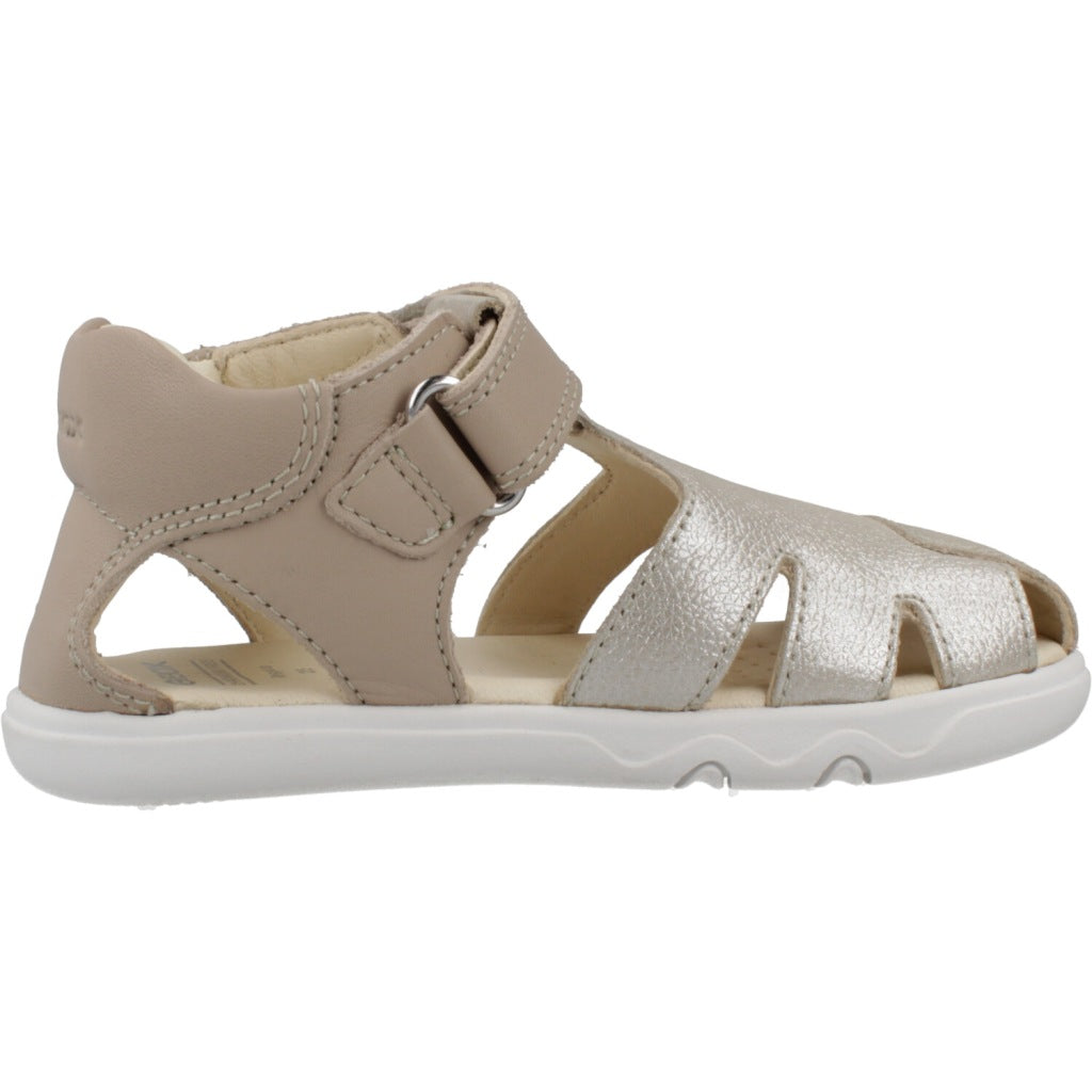 GEOX B SANDAL STEPPIEUP en color ORO (4)