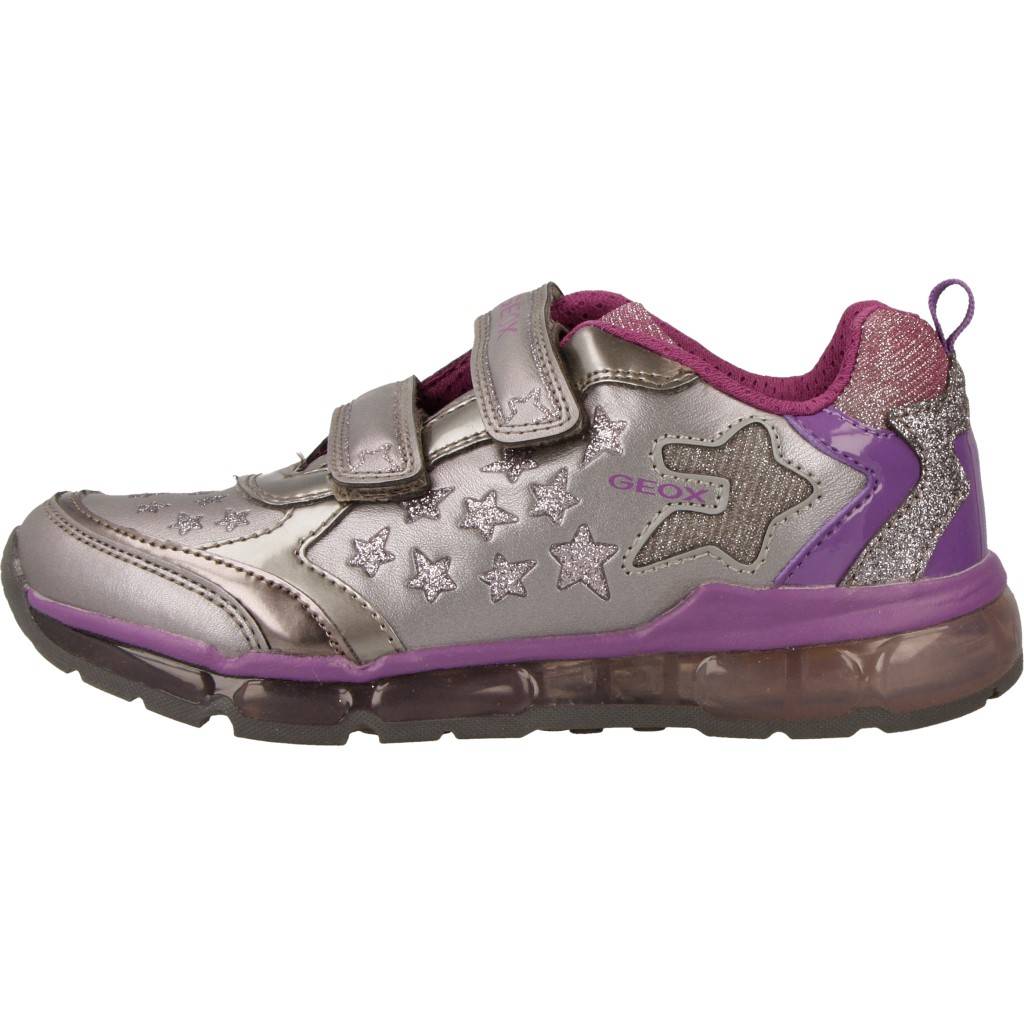 GEOX J ANDROID G con luces en color GRIS (2)