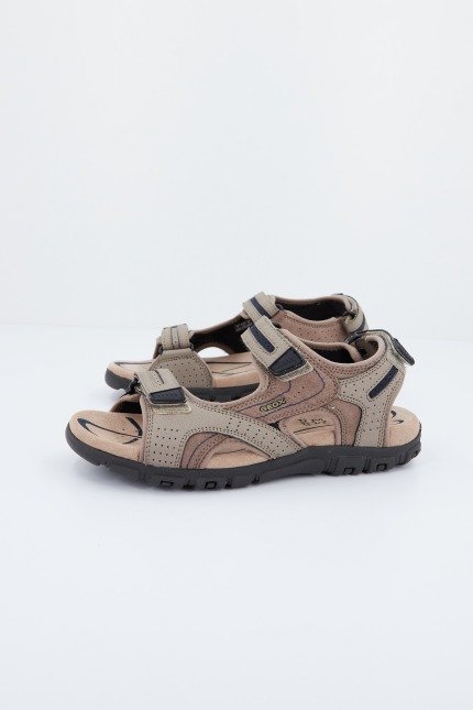 GEOX UOMO SANDAL STRADA en color MARRON CLARO (1)