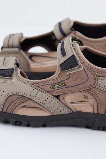 GEOX UOMO SANDAL STRADA en color MARRON CLARO (3)