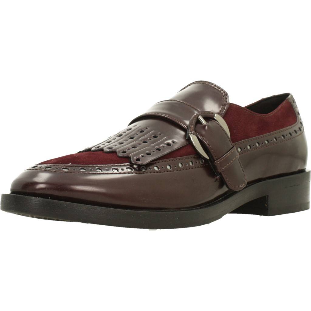GEOX DONNA BROGUE en color BURDEOS (1)