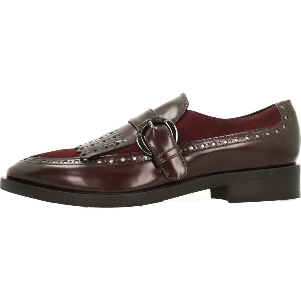 GEOX DONNA BROGUE en color BURDEOS (2)