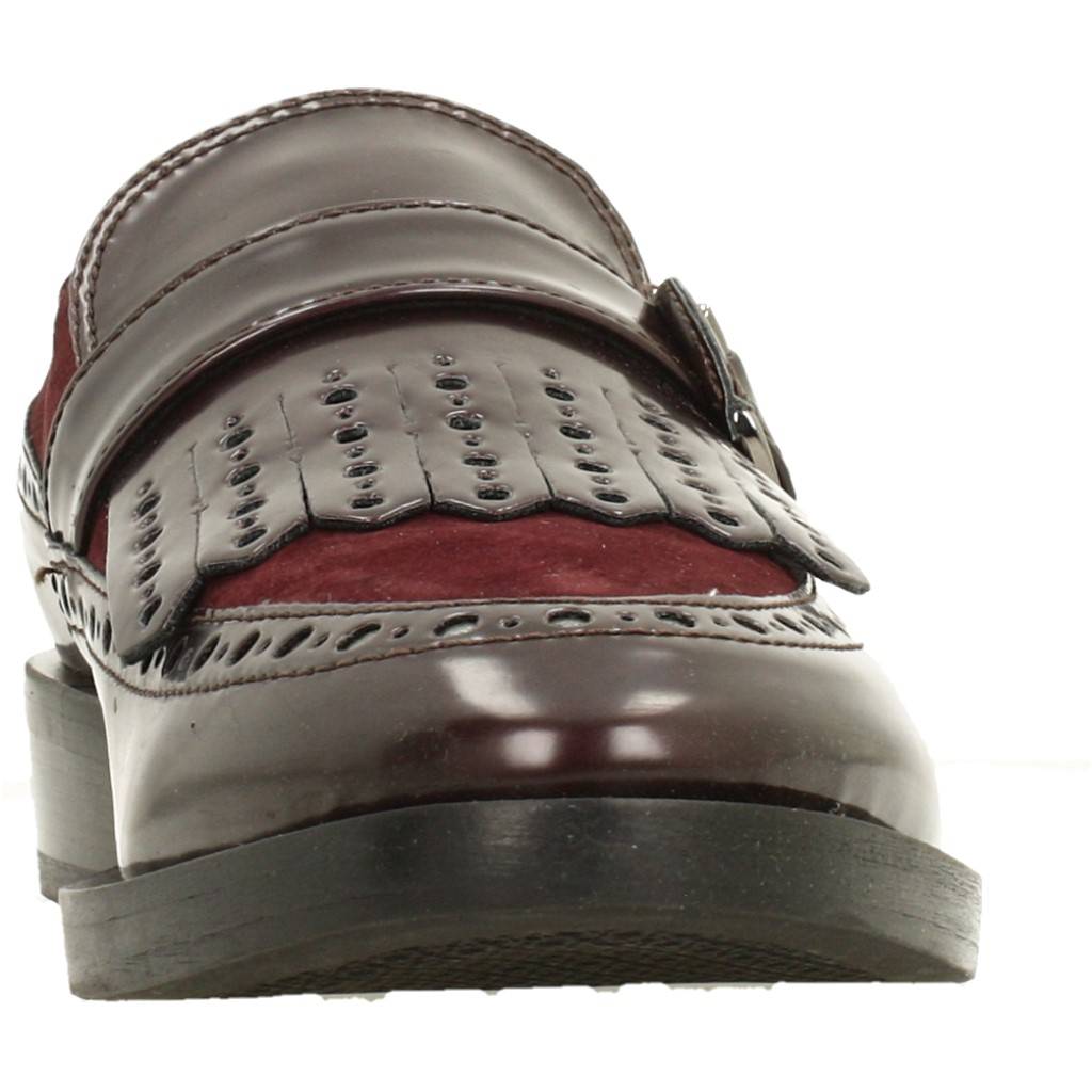 GEOX DONNA BROGUE en color BURDEOS (6)