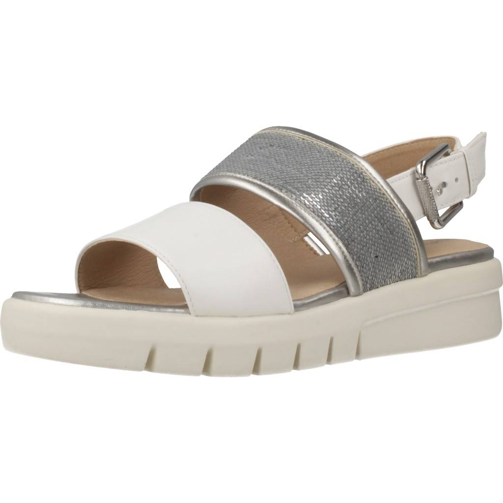 GEOX D WIMBLEY SANDAL en color BLANCO (1)