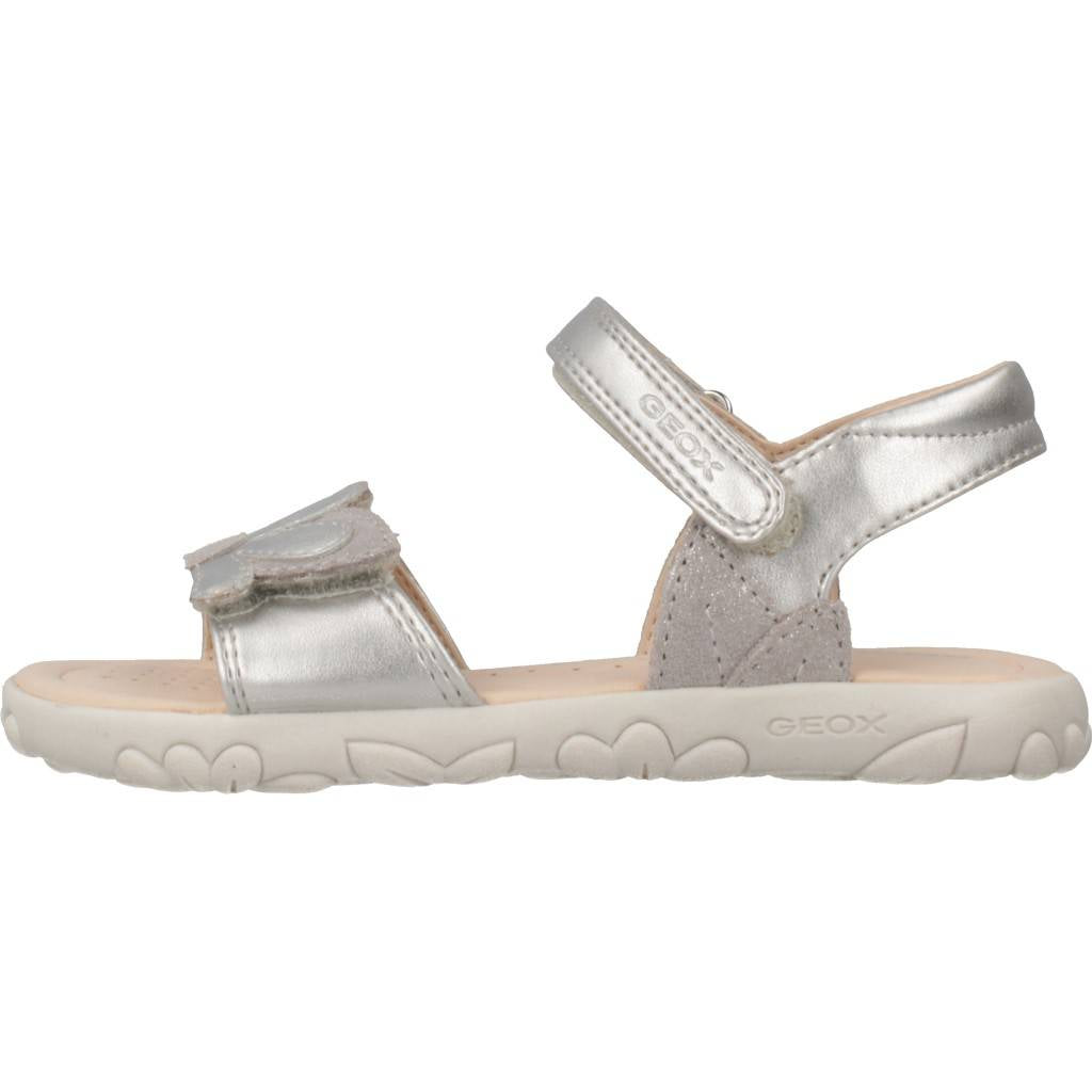 GEOX J SANDAL HAITI GIRL en color PLATA (2)
