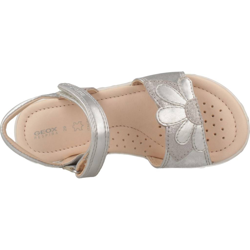 GEOX J SANDAL HAITI GIRL en color PLATA (8)