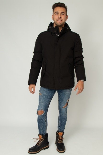 GEOX ABRIGO HOMBRE INVIERNO en color NEGRO (2)