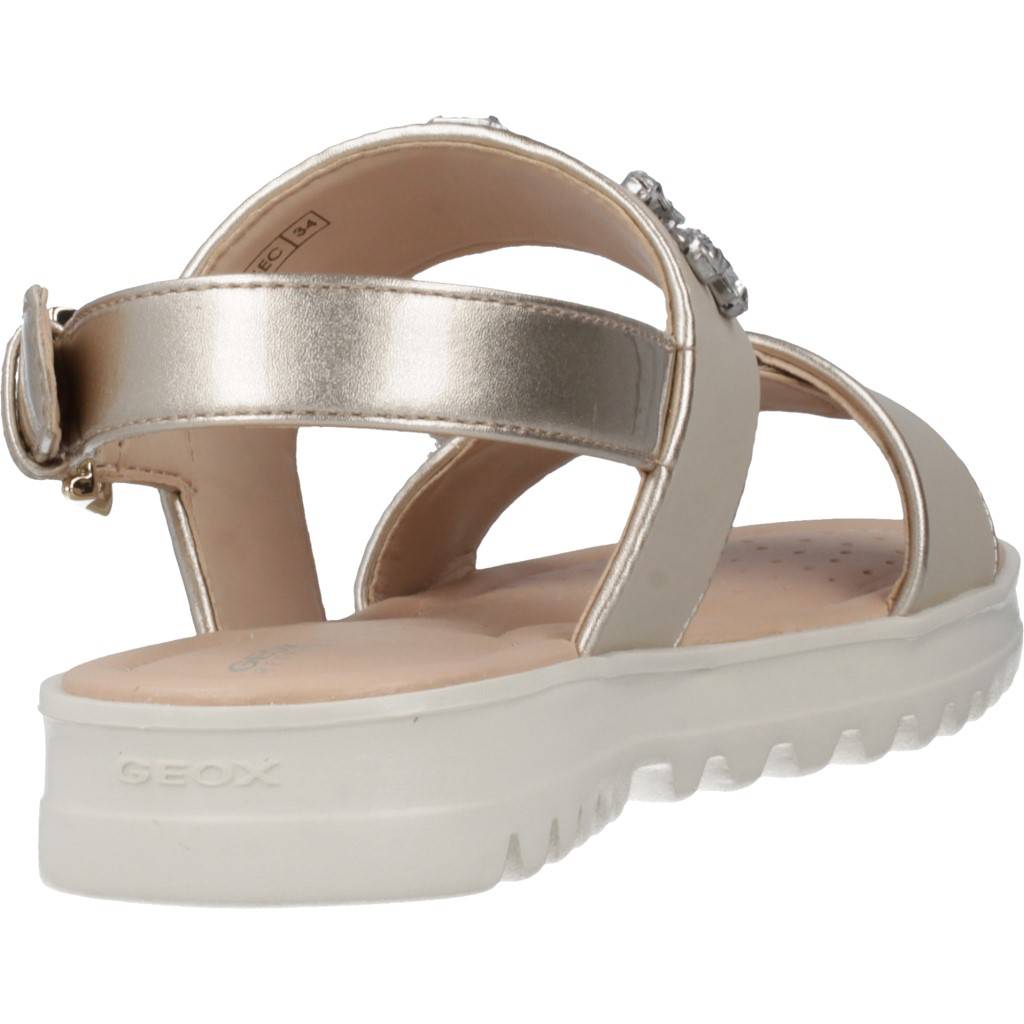 GEOX J SANDAL CORALIE GIR en color MARRON CLARO (3)