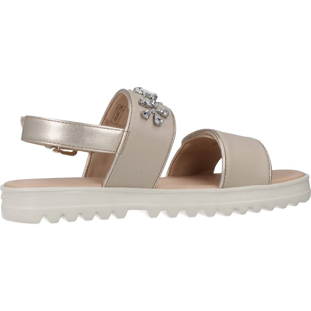 GEOX J SANDAL CORALIE GIR en color MARRON CLARO (4)