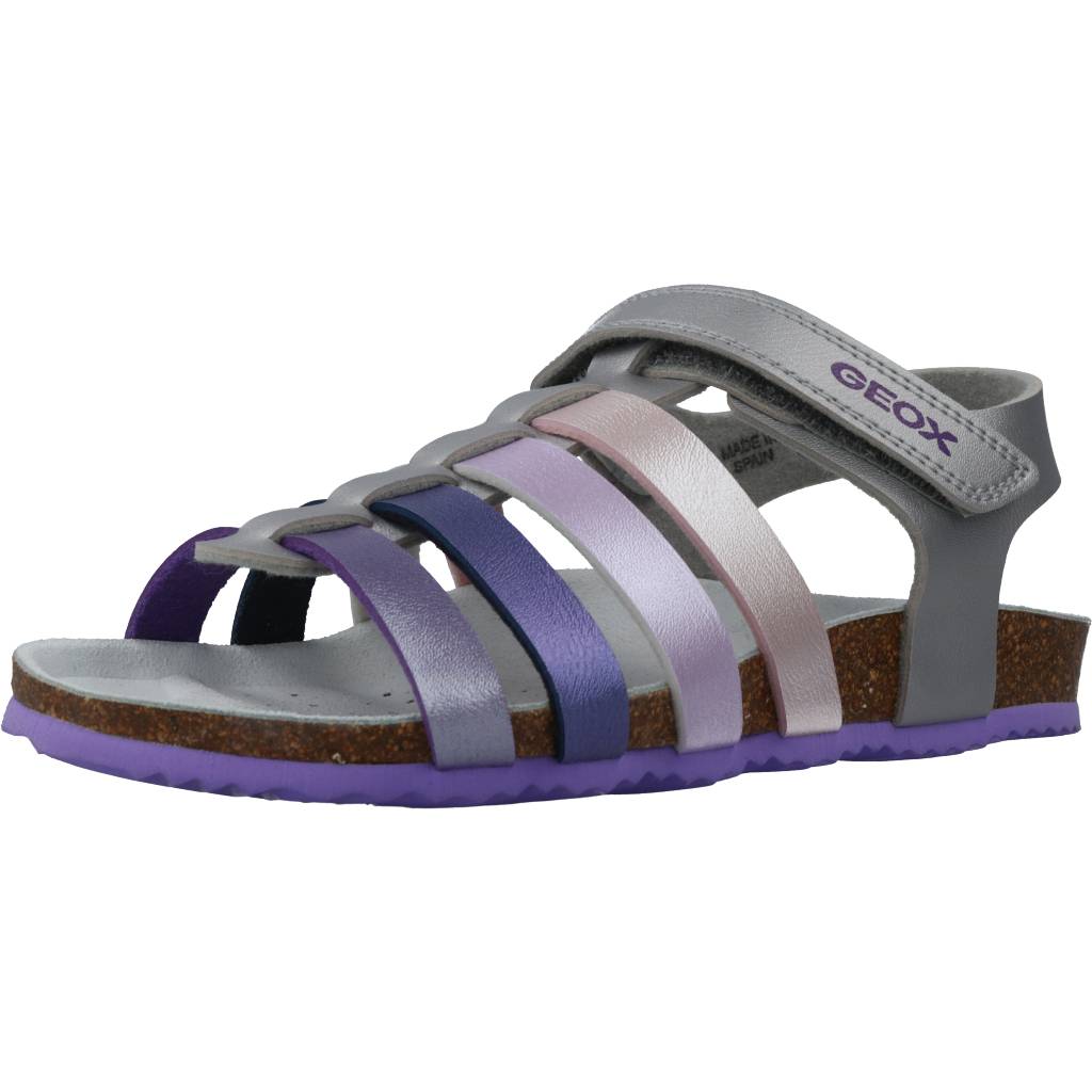 GEOX J NEW SANDAL ALOHA G en color PLATA (1)