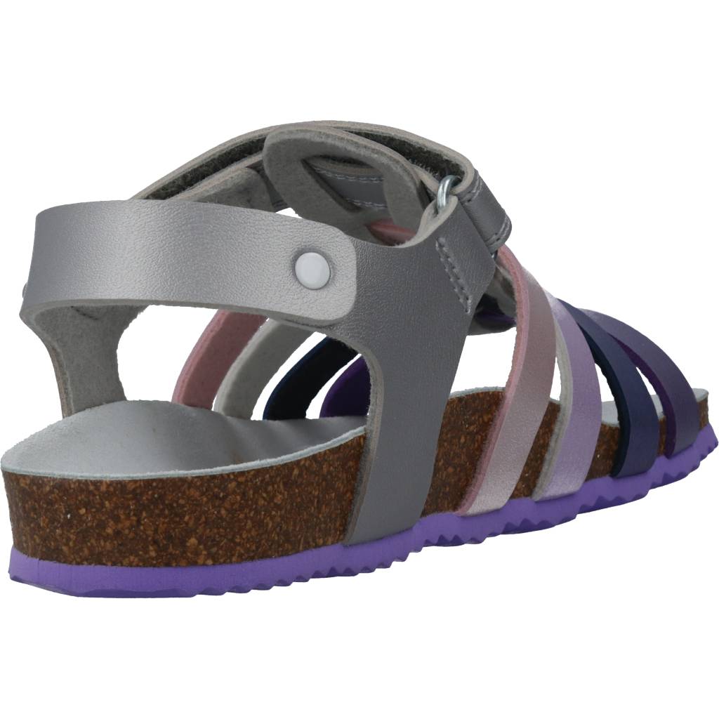 GEOX J NEW SANDAL ALOHA G en color PLATA (3)