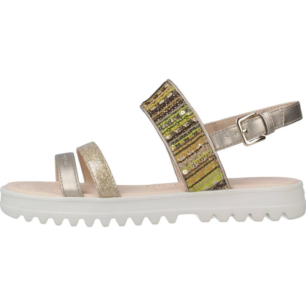 GEOX J SANDAL CORALIE GIR en color ORO (2)