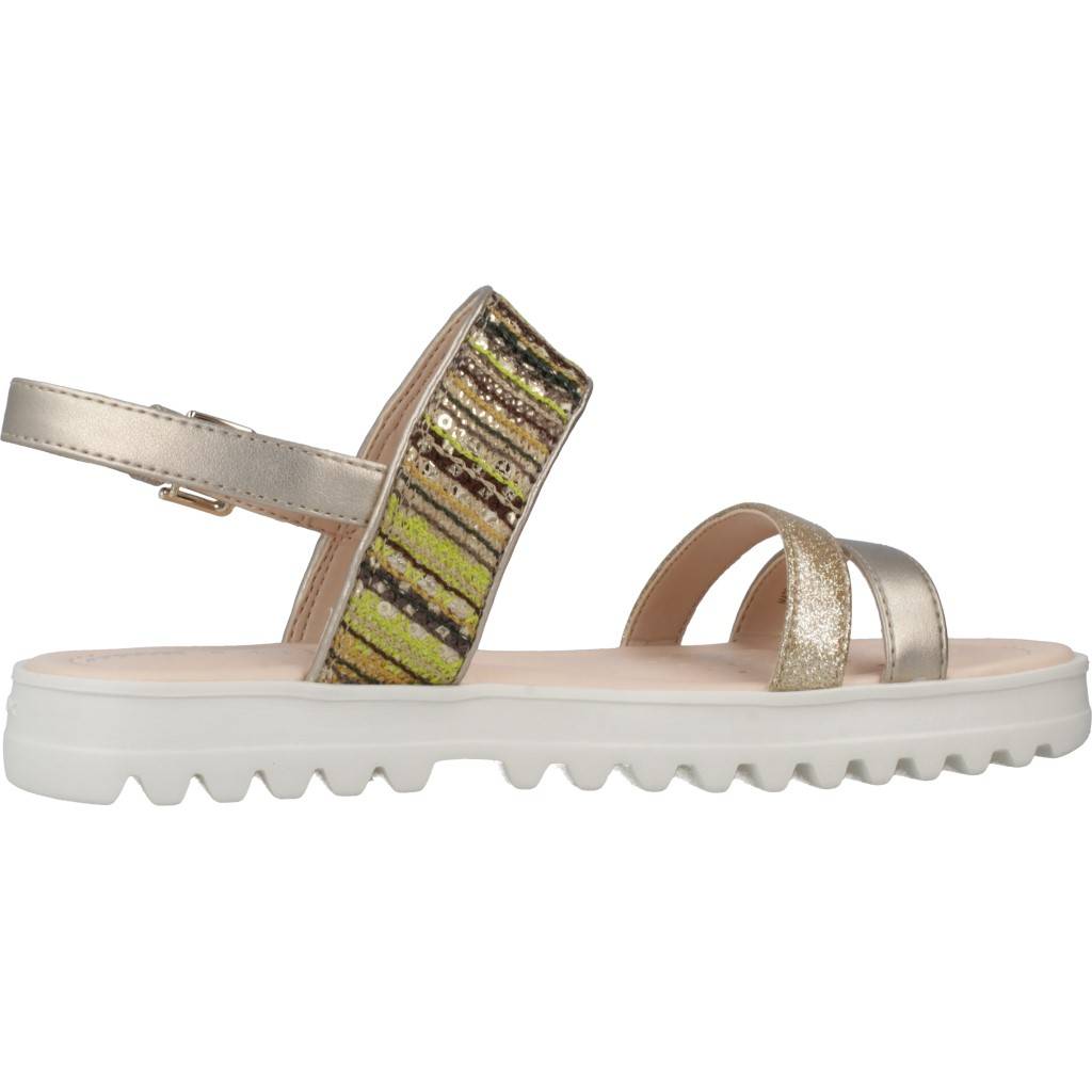 GEOX J SANDAL CORALIE GIR en color ORO (4)