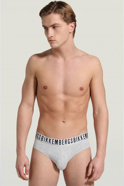 BIKKEMBERGS UNDERWEAR -PACK HOMBRE SLIP en color GRIS (1)