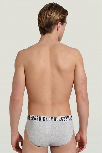BIKKEMBERGS UNDERWEAR -PACK HOMBRE SLIP en color GRIS (2)